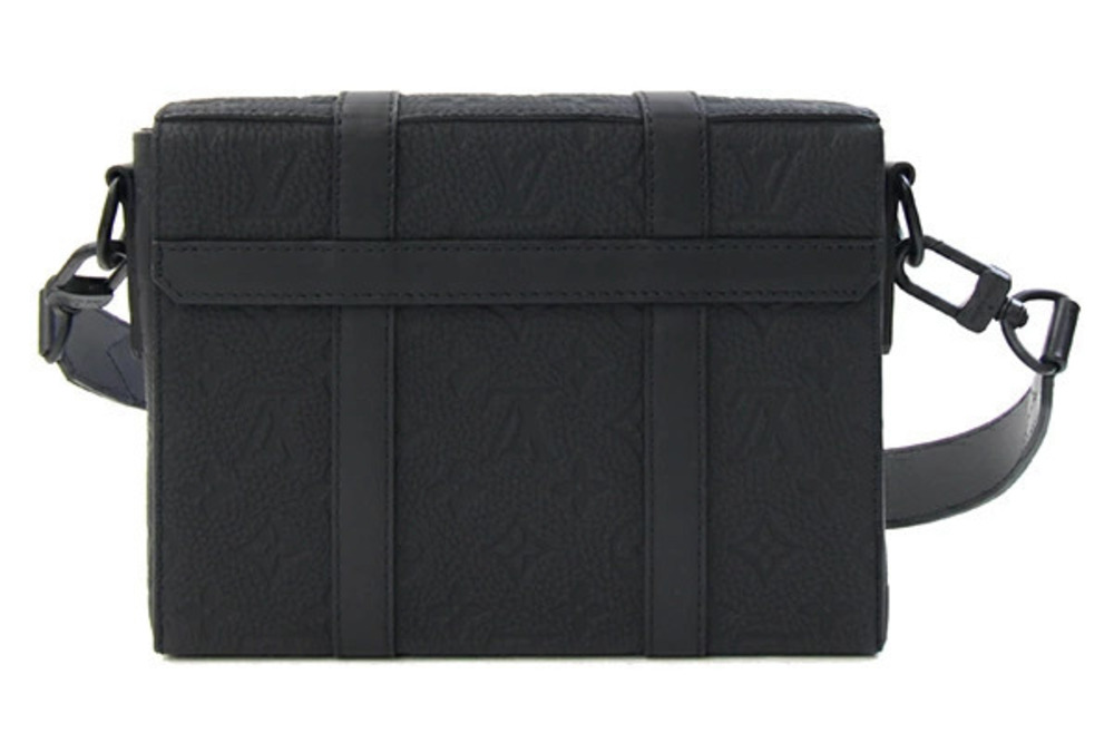 Louis Vuitton Trunk Shoulder Black Bag Monogram Noir Messenger Taurillon Black